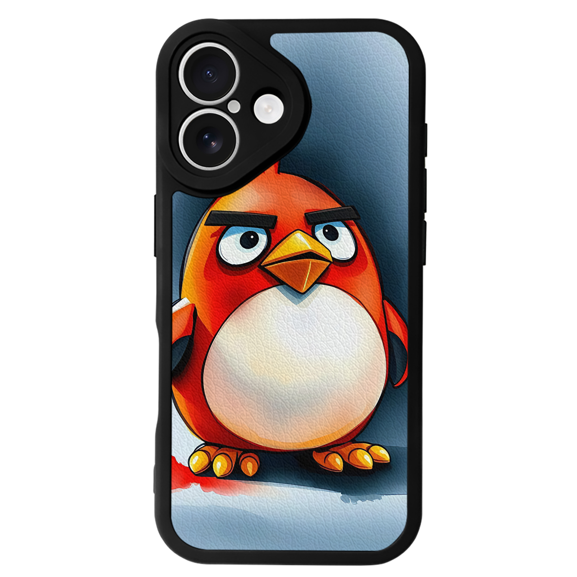 （画像用） Angry Birds アングリーバード 【iPhone 16シリーズ対応】シリコンスマホケース（レザー調） 材質：シリコン